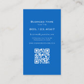 Blue Ocean Swirl • Custom Editable Modern Card Visitekaartje (Achterkant)