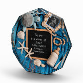 Blue Ocean-thema zwangerschapsaankondiging Fotoblokken (Rechts)