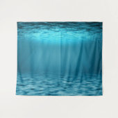 Blue Ocean Underwater Scene Wandkleed (Voorkant (horizontaal))