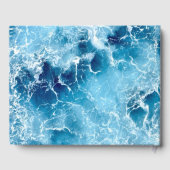 Blue Ocean Water Mariage Livre d'or (Verso)