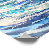 Blue Ocean Wave Poster (Hoek)