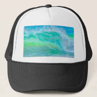 Blue Ocean Wave Surf Trucker Hoed Pet