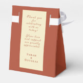 Blue Ocean Wave Wedding Bedankdoosjes (Achterkant)