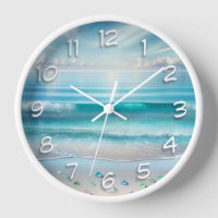 Blue Ocean Waves en Zee Glass