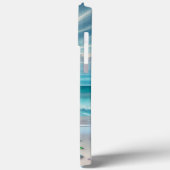 Blue Ocean Waves en Zee Glass Case-Mate iPhone Case (Achterkant / Links)