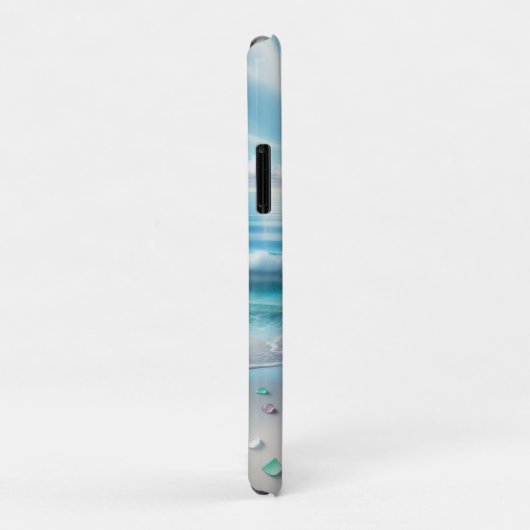  Blue Ocean Waves en Zee Glass Case-Mate iPhone Case (Achterkant/rechts)