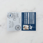 Blue Ocho Rios Jamaïque Passeport Faire-part de ma (Intérieur)