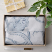 Blue Octopus Cephalopod Kraken Ink Tissuepapier (Geschenk)