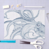Blue Octopus Cephalopod Kraken Ink Tissuepapier (Craft)