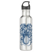 Blue Octopus Graphic  Tekening Waterfles (Voorkant)