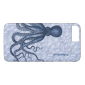 Blue Octopus iPhone 7 Plus Coque (Dos (Horizontal))