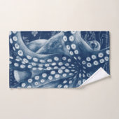 Blue Octopus  Map Chic Bad Handdoek (Handdoek)