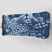 Blue Octopus  Map Chic Golfheadcover (Voorkant)