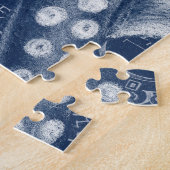 Blue Octopus Map Chic Legpuzzel (Zijkant)