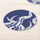 Blue Octopus Onderzetters (Gebogen)