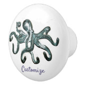 Blue Octopus Thunder_Cove Keramische Knop (Rechts)