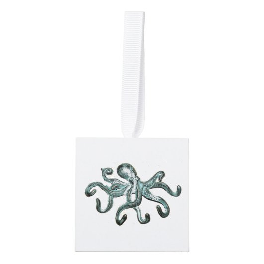 Blue Octopus Thunder_Cove Kubus Ornament (Voorkant)
