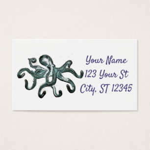 Blue Octopus Thunder_Cove Visitekaartje