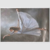 Blue Oil Ballerina Dancing Decoupage Tissuepapier (Voorkant)