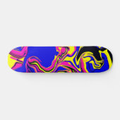 Blue Oil Spill Psychedelic Skateboard (Horizontaal)