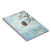 Blue Oiseau paisible Art Faith Prayer Journal (Côté Droit)
