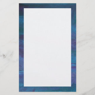 Blue-Ombre Abstract | Turquoise Blauwgroen Violet  Briefpapier