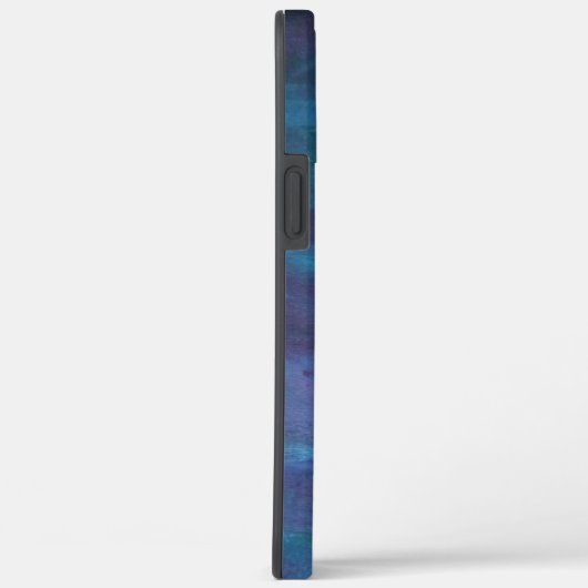 Blue Ombre Abstract | Turquoise Blauwgroen Violet  Case-Mate iPhone Case (Achterkant / Rechts)