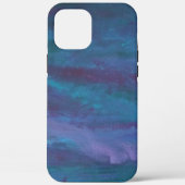 Blue Ombre Abstract | Turquoise Blauwgroen Violet  Case-Mate iPhone Case (Achterkant)