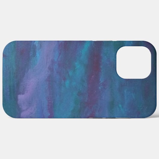 Blue Ombre Abstract | Turquoise Blauwgroen Violet  Case-Mate iPhone Case (Achterkant (horizontaal))