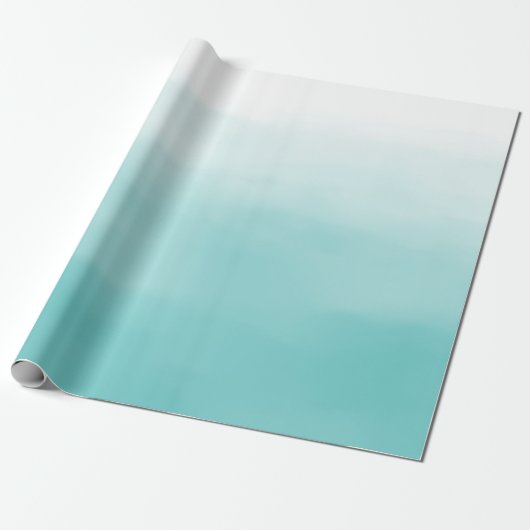 Blue Ombre Cadeaupapier (Uitgerold)