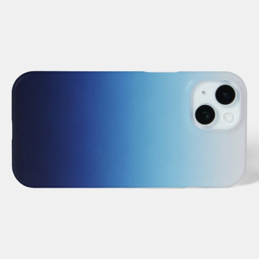 Blue Ombré Case-Mate iPhone Case (Achterkant (horizontaal))