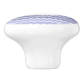 Blue Ombre Chevron Specialized Ceramic Knob Keramische Knop (Zijkant)