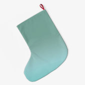 Blue Ombre gepersonaliseerd Grote Kerstsok (Achterkant (Hangend))