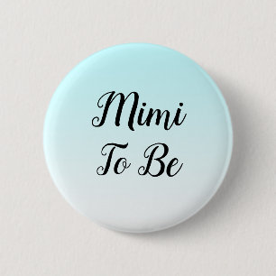 Blue Ombre Mimi om Baby shower Gift Button te zijn