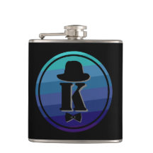 Blue Ombre Name Initiaal Monogram voor mannen