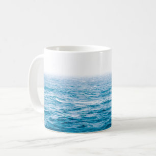 Blue Ombre Ocean Skyline Koffiemok