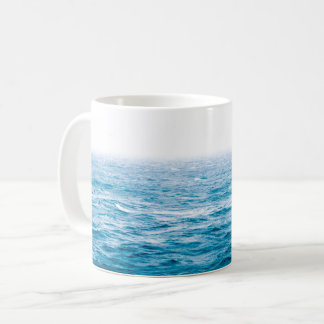 Blue Ombre Ocean Skyline Koffiemok