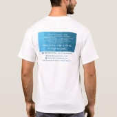 Blue Ombre, Paint Buckets, Painter & Decorator T-shirt (Achterkant)