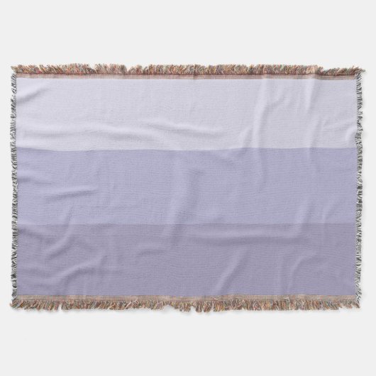 Blue Ombre Striped Deken (Voorkant)