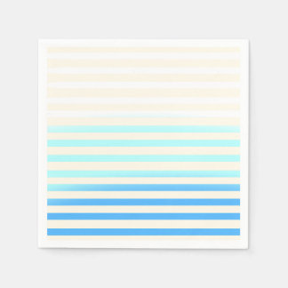 Blue Ombre Striped Napkins Servet