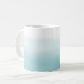 Blue Ombre-Waterverf Koffiemok (Voorkant links)