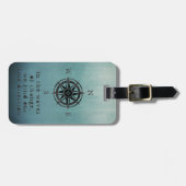 Blue Ombre Zee Bagagelabel (Voorkant horizontaal)