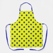 Blue On Yellow Polka Dots Pattern Design  Schort (Voorkant)