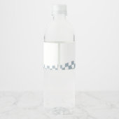 Blue ONE Happy Dude Birthday Étiquette de bouteill (Dos)