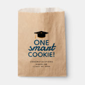 Blue One Smart Cookie-Afstuderen Bedankzakje (Voorkant)