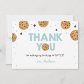 Blue One Sweet Cookie Anniversaire Merci (Devant)