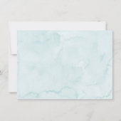 Blue One Sweet Cookie Verjaardag Dank u Bedankkaart (Achterkant)