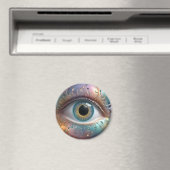 Blue Oog Fractal Kunst, Magneet (Insitu (Vaatwasser))