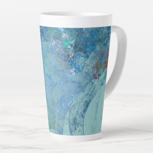 Blue Opal Abstract hoesje voor RAZR Latte Mok (Rechterhoek)