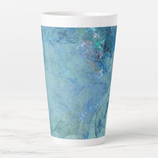 Blue Opal Abstract hoesje voor RAZR Latte Mok (Voorkant)